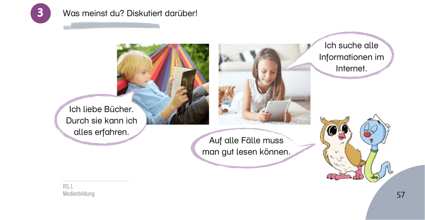 Medienbildung: z. B.: über die Vor- und Nachteile unterschiedlicher Medien sprechen Medienbildung: z. B.: über die Vor- und Nachteile unterschiedlicher Medien sprechen